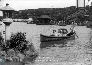 Peasholm Park, Scarborough. Boating on the Lake